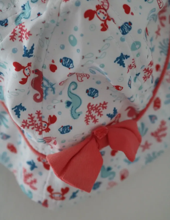 Bonnet été fille Mots d'enfants 6/12 mois - photo numéro 3