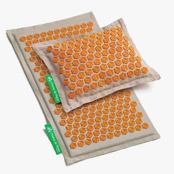 Bioloka Set Standard Tapis + Coussin Naturel/Orange NEUF