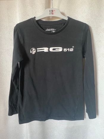 T-shirt RG noir manches longues 12 ans édition spéciale