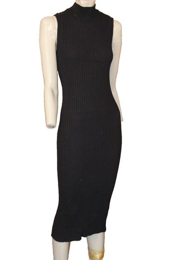 robe pull en maille chaussette coupe crayon mi longue  marque zara taille indiquée S = 36/38