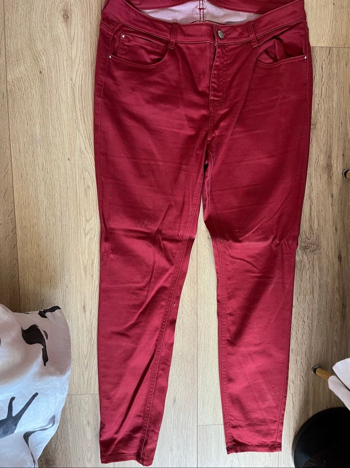 Pantalon bordeaux gemo taille 44