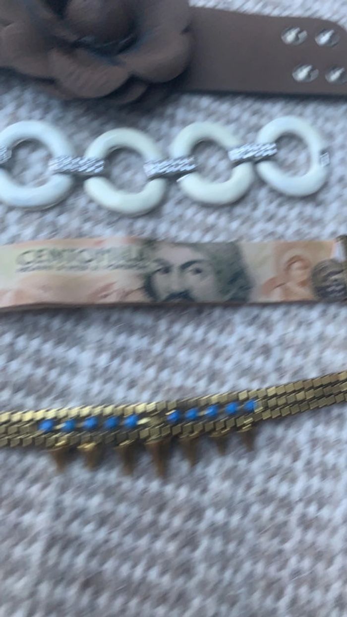 Lot de 4 bracelet thème marron beige adulte - photo numéro 3