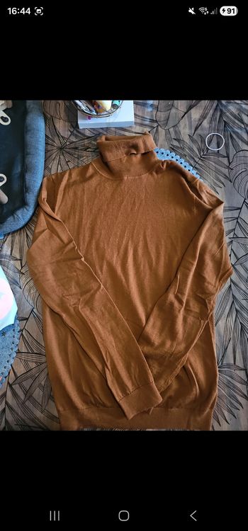 Sous pull homme hiver col v 