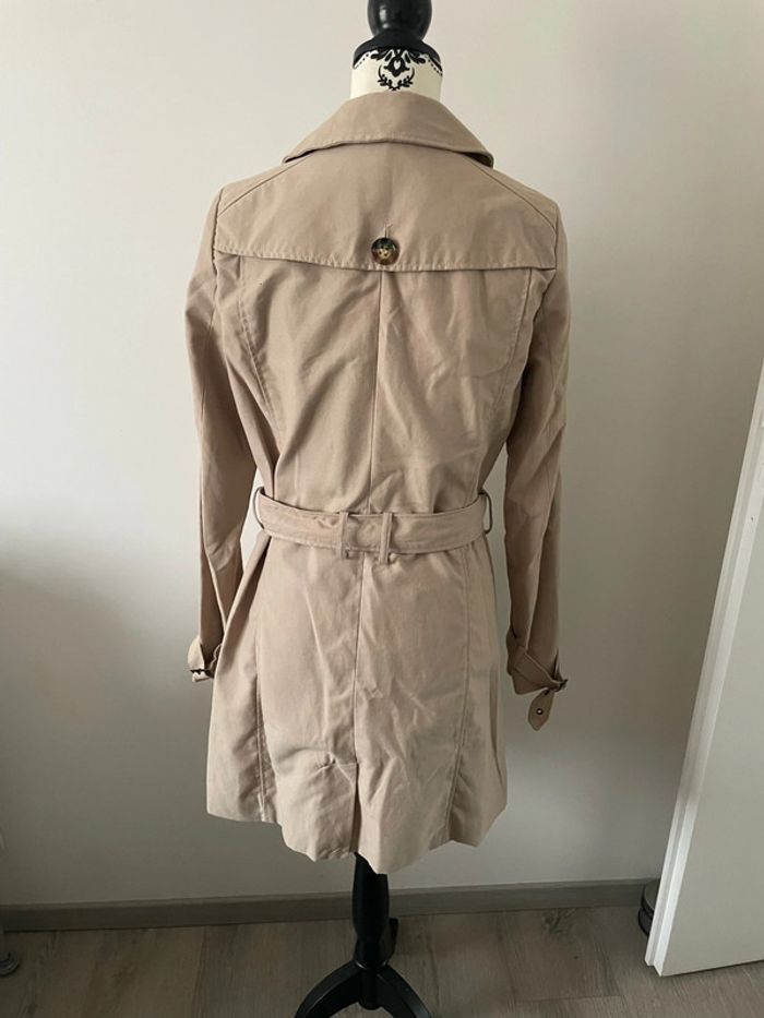 Veste manteau trench beige à manches longues mi long La redoute taille 38 - photo numéro 6