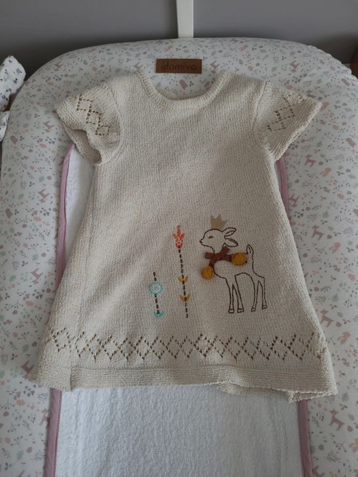 Robe biche dorée 12 mois