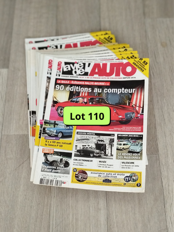 Lot de 20 magazines LVA la vie de l’auto année 2018-19 L0110