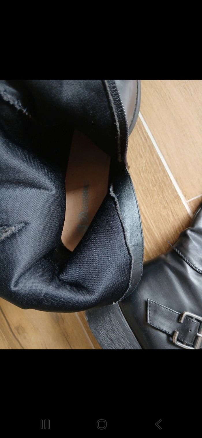 Longues  bottes noires T 38.neuves.cavalieres. - photo numéro 8