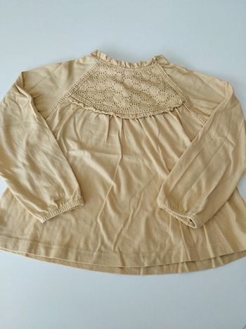 Blouse jaune pâle Vertbaudet 6 ans