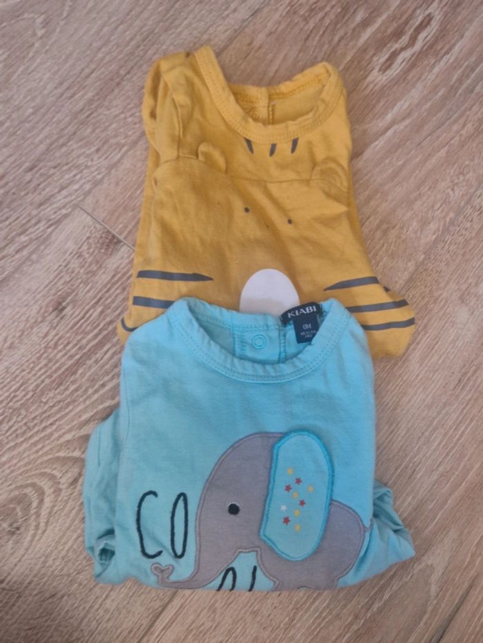 Lot 2 pyjamas naissance