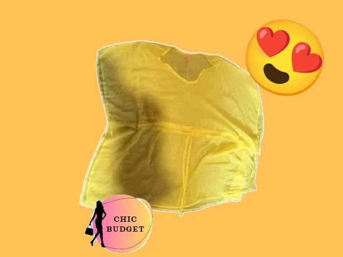 Paréo de Plage Jaune Fluo - Taille Unique