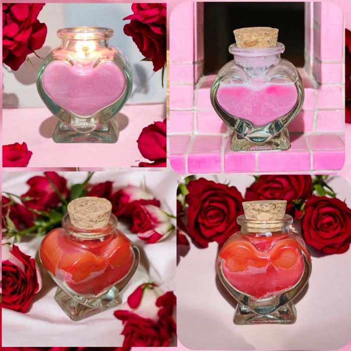 Petite bougie coeur