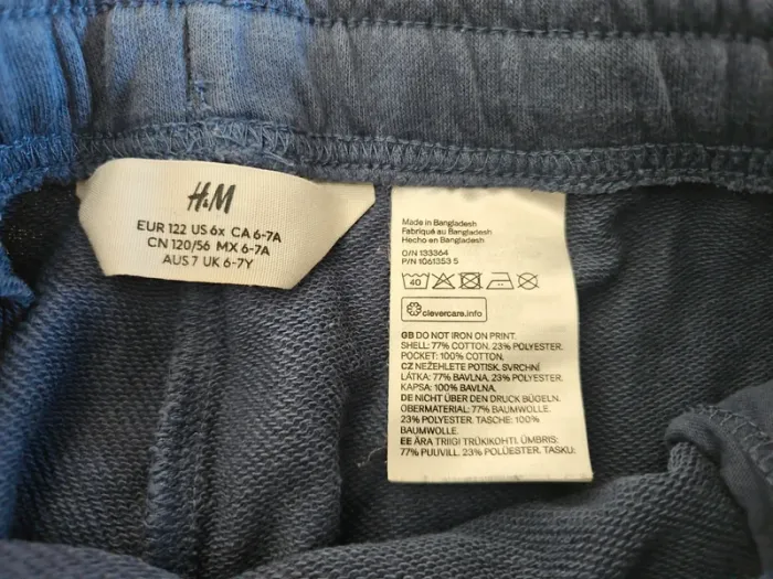 Jogging bleu 6/7 ans H&M - photo numéro 4