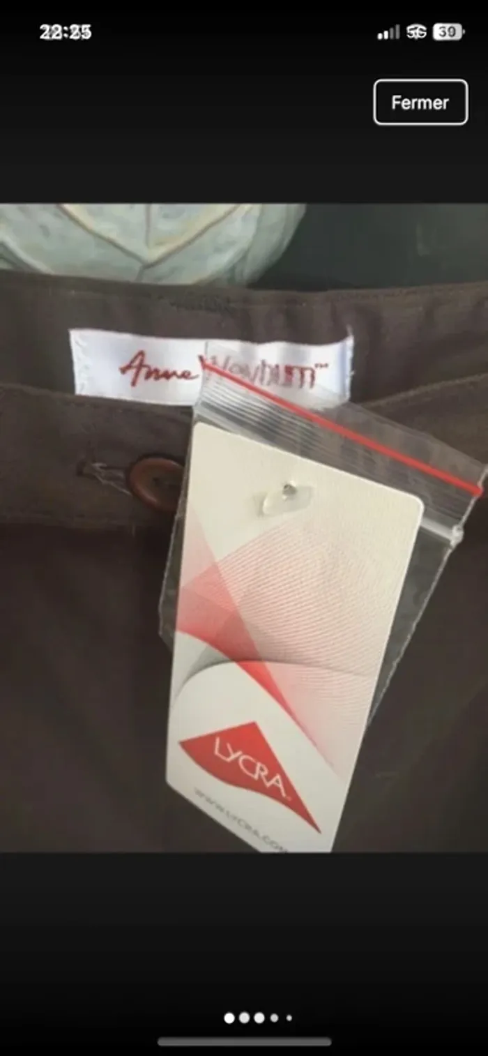 Magnifique pantacourt en 46 collection Anne Weyburn neuf avec étiquette