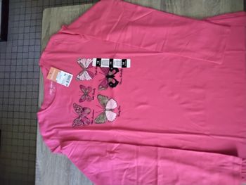 TShirt manche longue fille 14 ans Fushia neuf