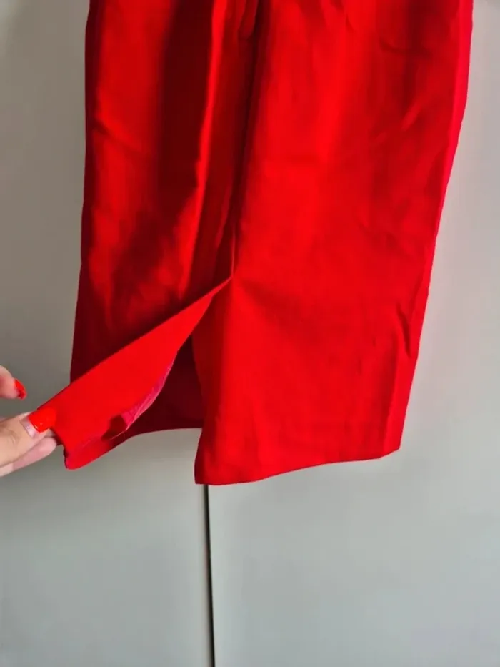 Très belle robe de cocktail rouge H&M taille XS 34 - photo numéro 9