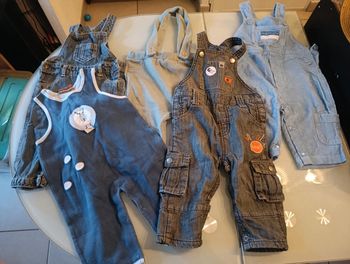 Lot de 4 salopettes