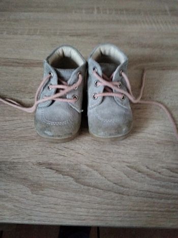 Bottillons gris et rose taille 19