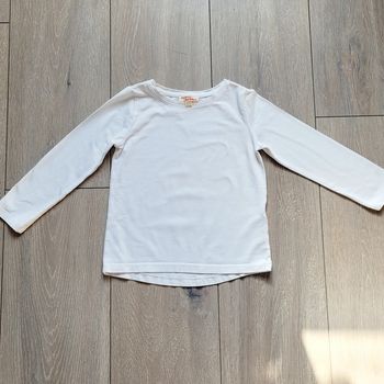 Maillot blanc uni. Fille ou garçon 3 ans. Marque Du pareil au même
