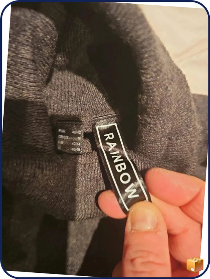 Pull gris col roulé 42 - photo numéro 4