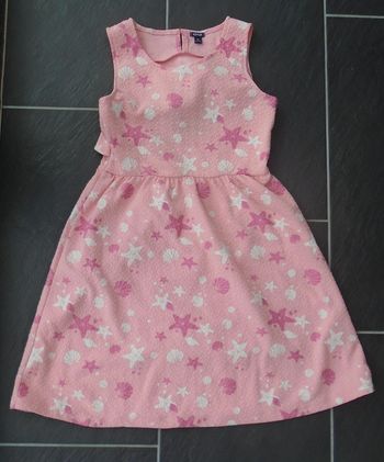 Belle robe étoiles de mer et coquillages fille 10 ans (138-143 cm)