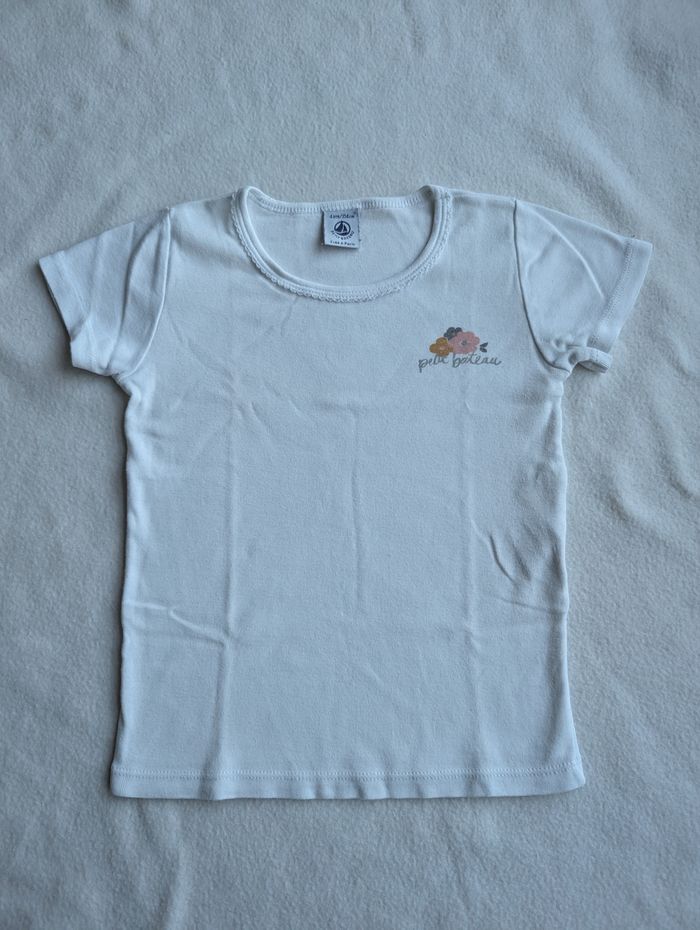 Tshirt MC sous-vêtement blanc - 4A - Petit Bateau