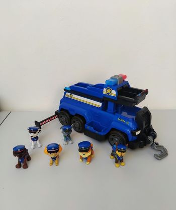 PAT PATROUILLE - Véhicule + 6 Figurines Team Chase – Complet – Très bon état