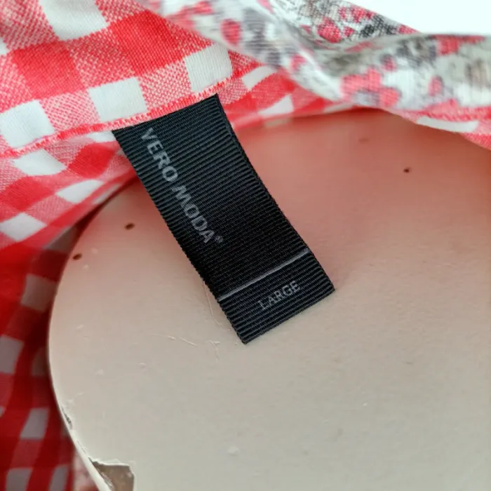 Chemisier à fleurs rouge rose - chemise femme été Vero Moda - L A1211 - photo numéro 6