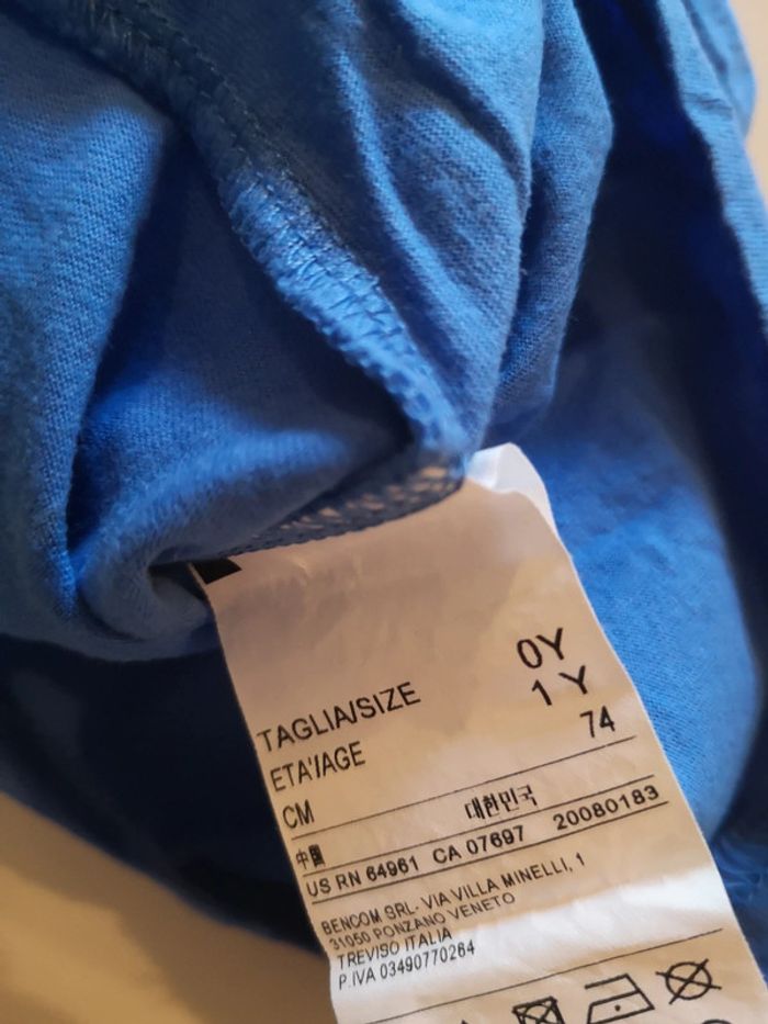 Lot 3 t-shirt benetton 18 mois - photo numéro 2