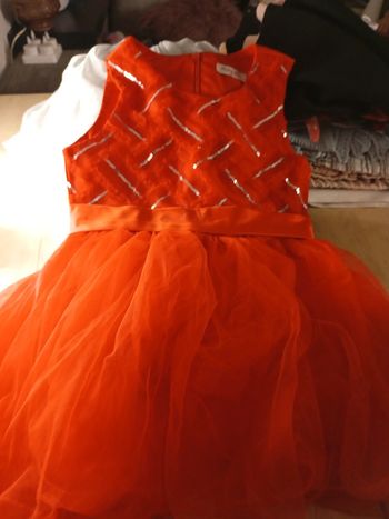 Robe rouge 6 ans
