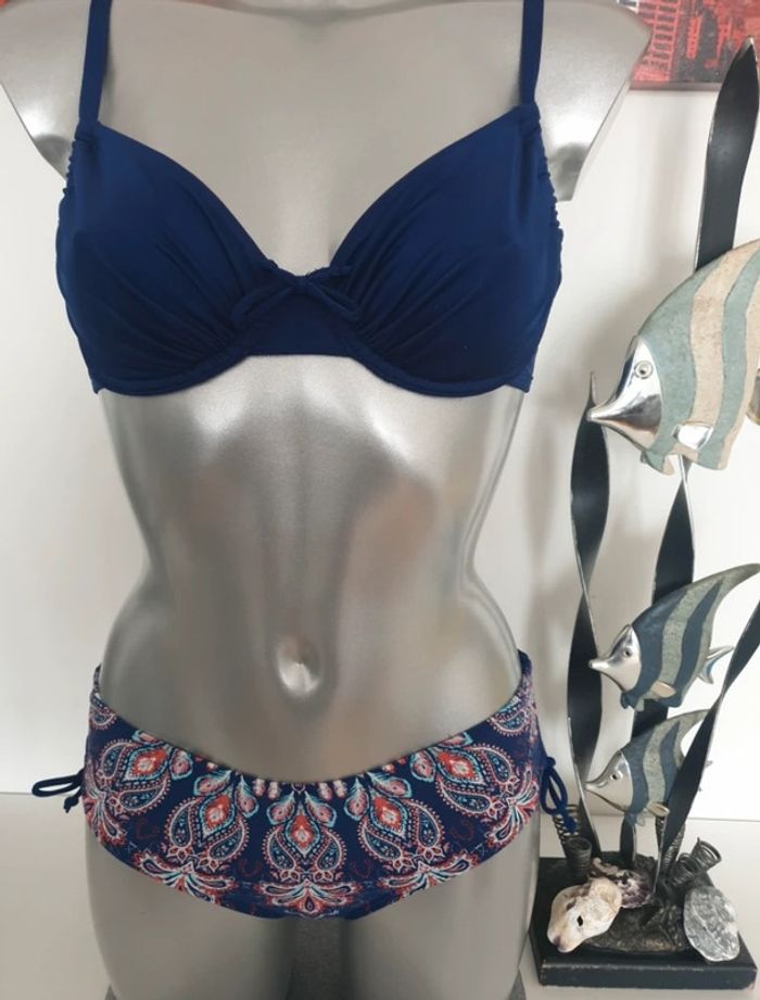 Maillot de bain bleu marine T36/85C