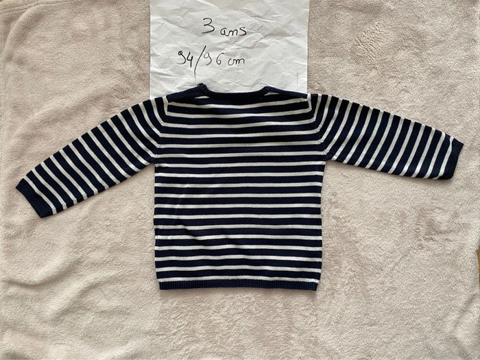 Lot 3 pulls - Petit Bateau et autre - 3 ans - TBE - photo numéro 11