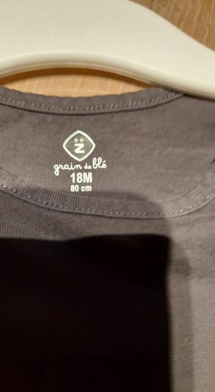 Lot de 2 T-shirts longues manches fille orchestra 18 mois - photo numéro 3