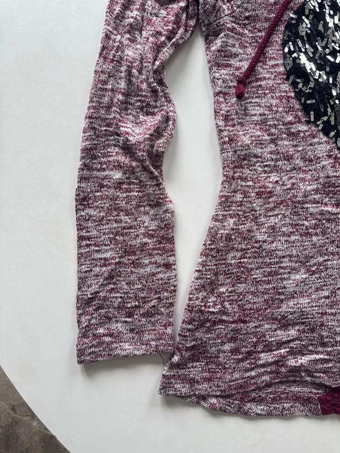 Haut à capuche Miss Chievous avec cœur à sequins – Taille S - photo numéro 4