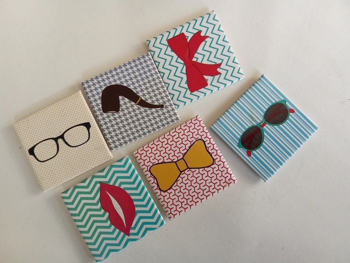 Lot d'aimants decoratifs fashion