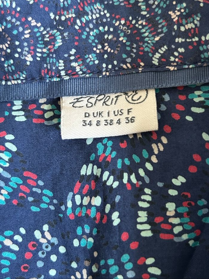 Chemise imprimée à manches longues Esprit taille française 36 TBE - photo numéro 9