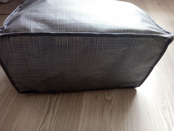Panier de rangement gris avec séparation - photo numéro 6