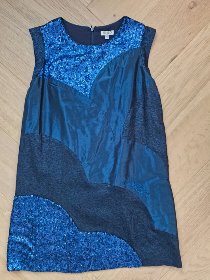 Robe fille 12 ans bleu Kenzo