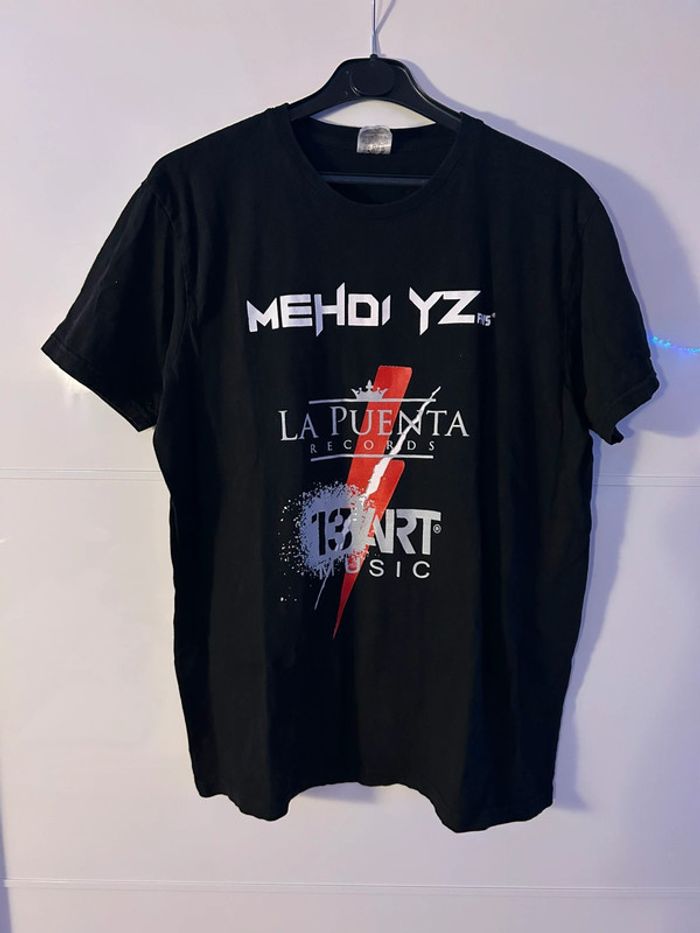 T-shirt à manches courtes noir Mehdi Yz 13e Art Music