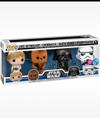 coffret de 4 pop star wars neuf - jamais ouvert- en parfait état