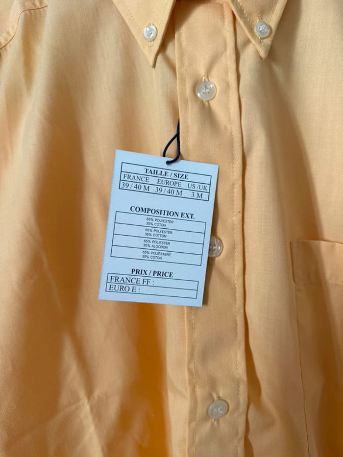 Chemise manche courte orange neuf taille M - photo numéro 5