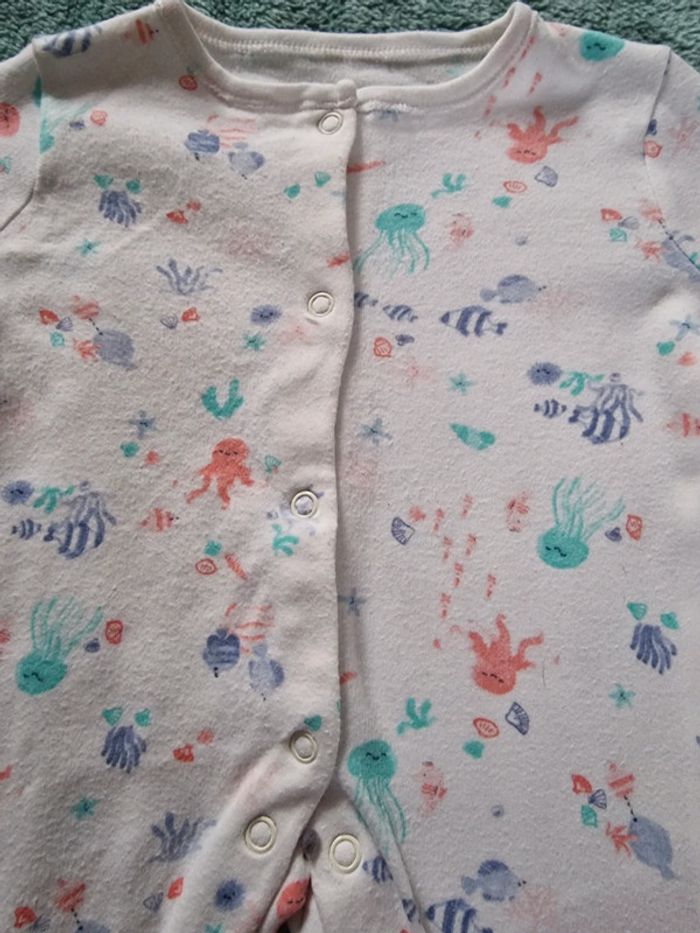 Très joli pyjama 0.3 mois 62 cm - photo numéro 2