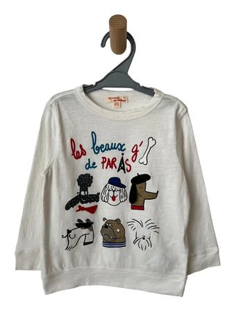 T-shirt manches longues (chiens / Paris) - DPAM 2 ans (92 cm)