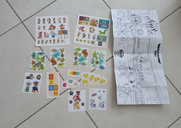 Lot stickers/gommettes