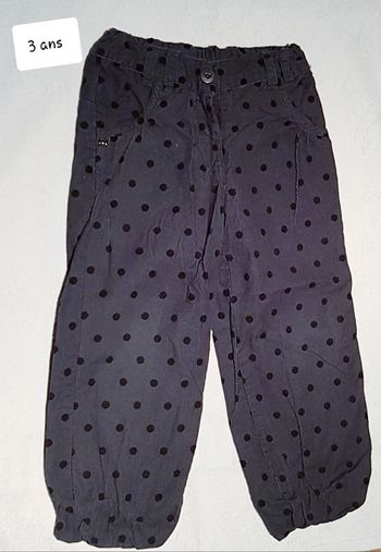 Pantalon velour kid kanai 3 ans