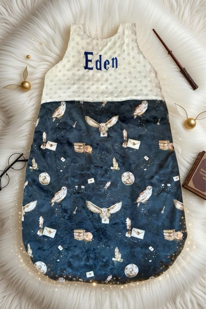 🪄 Gigoteuse personnalisée thème sorcier – Fait main - photo numéro 2