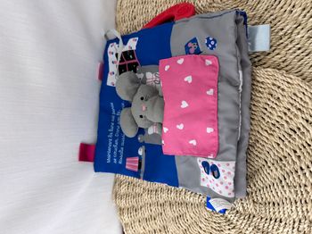 Livre tissu Bonne nuit Rosalie pour enfant de 6 mois à 3 ans