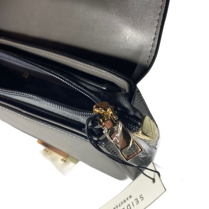 👜Sac bandoulière Seidenfelt Manufaktur – Gris anthracite élégant - photo numéro 3