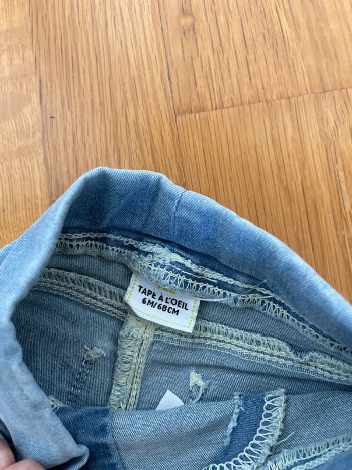 Jeans neuf Tape à l’œil fille taille 6 mois - photo numéro 3