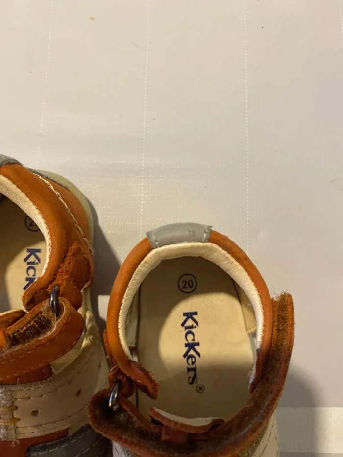 Sandale cuir kickers scratch - photo numéro 4