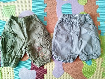 Lot de 2 pantalons fille en 1 mois - 54 cm